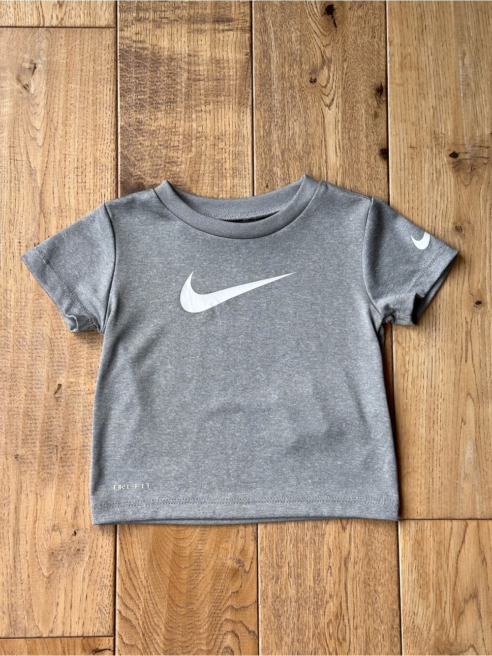 Nike Gray Dri-Fit Swoosh T-Shirt size 12 Months